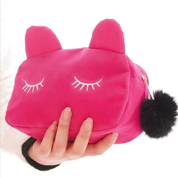Plush toiletry bag