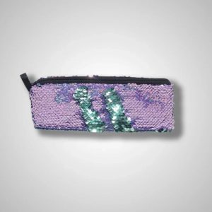 Purple sequin pencil case Purple sequin pencil case
