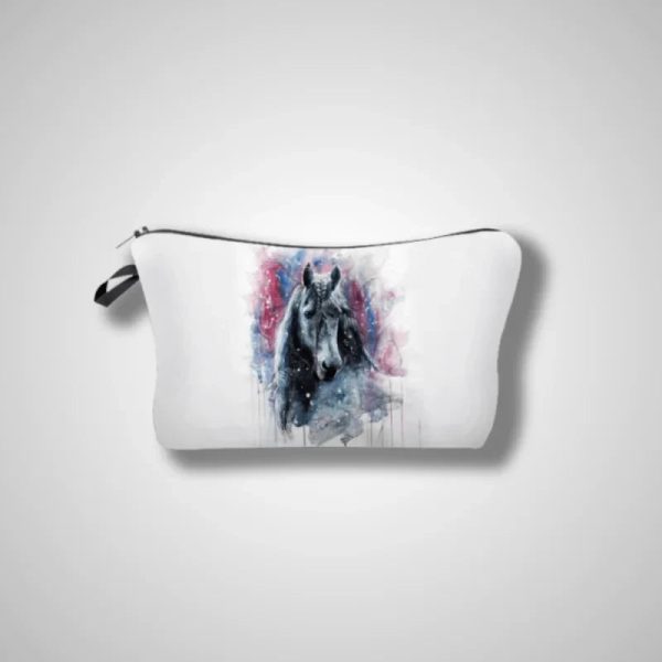 Toiletry bag with horse