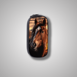 Two-compartment horse pencil case Two-compartment horse pencil case