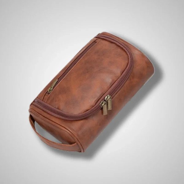 Vintage Leather Men's Toiletry Bag