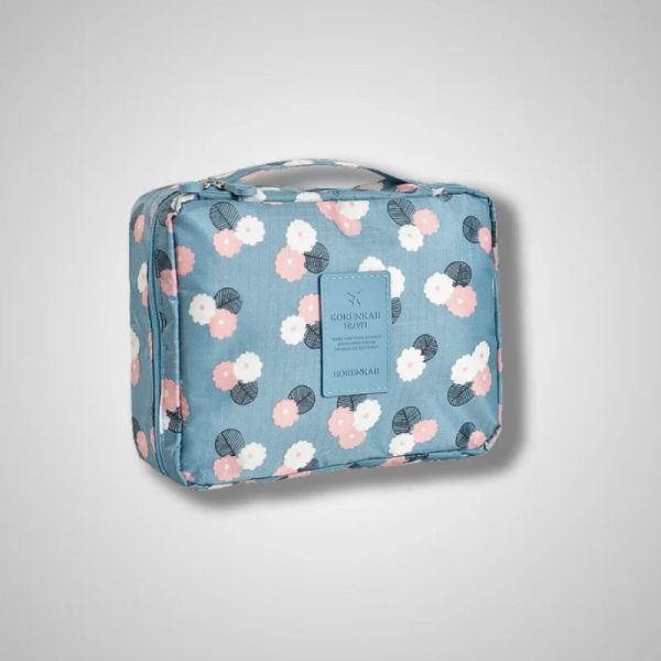 Women's hanging travel toiletry bag